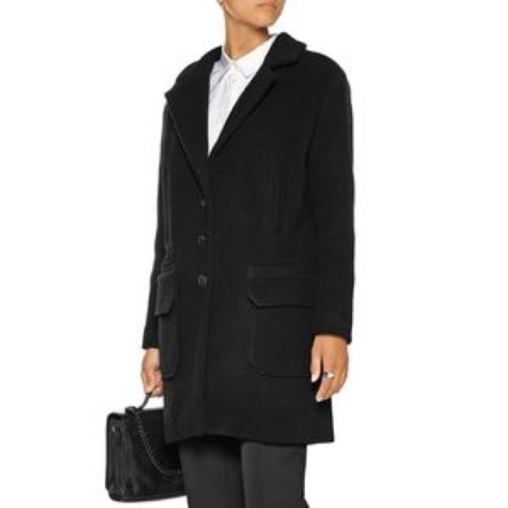 Iro black wool coat